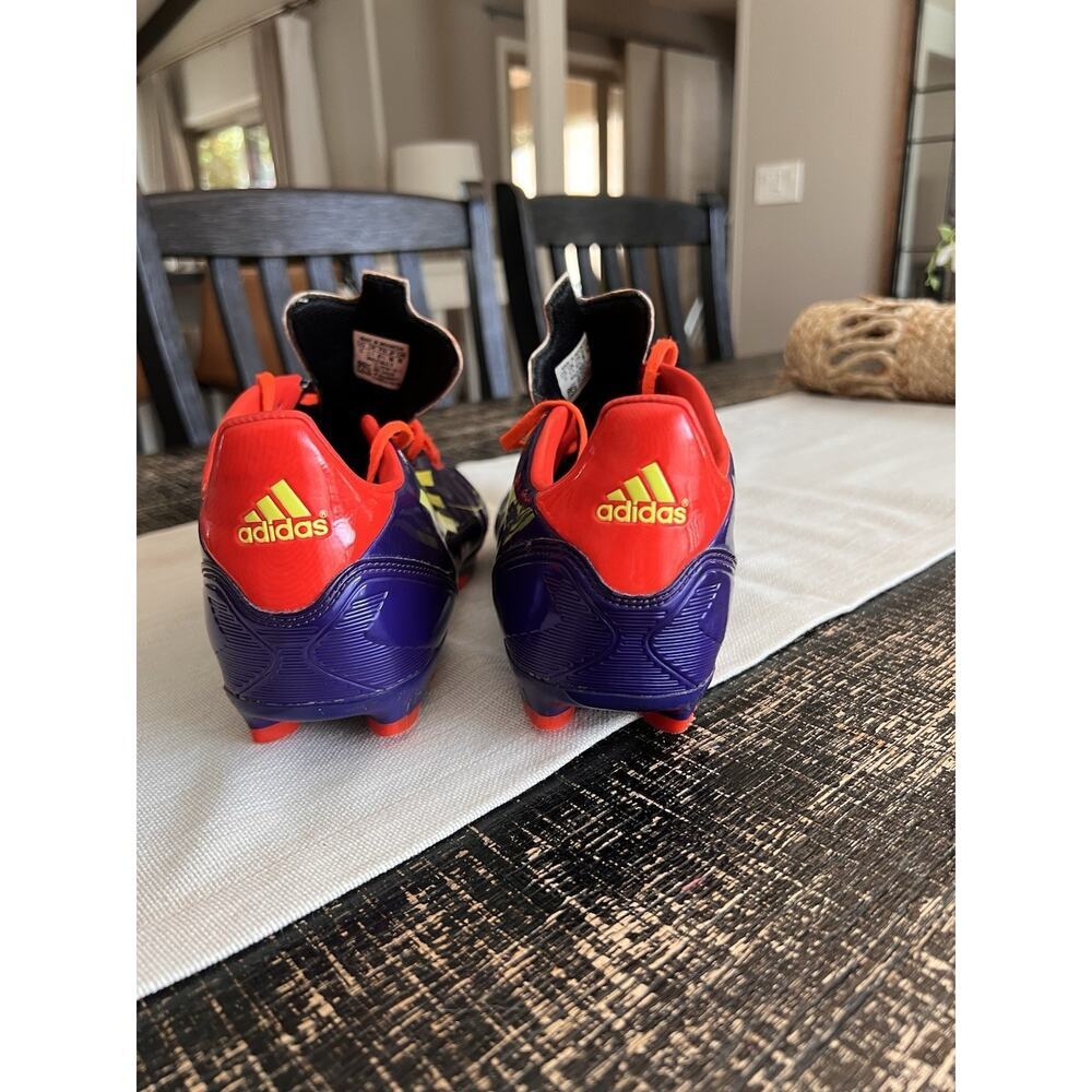 Adidas F50 Adizero FG Soccer Cleats Mens Size 12 Purple Orange Excellent Cond. - Picture 7 of 8
